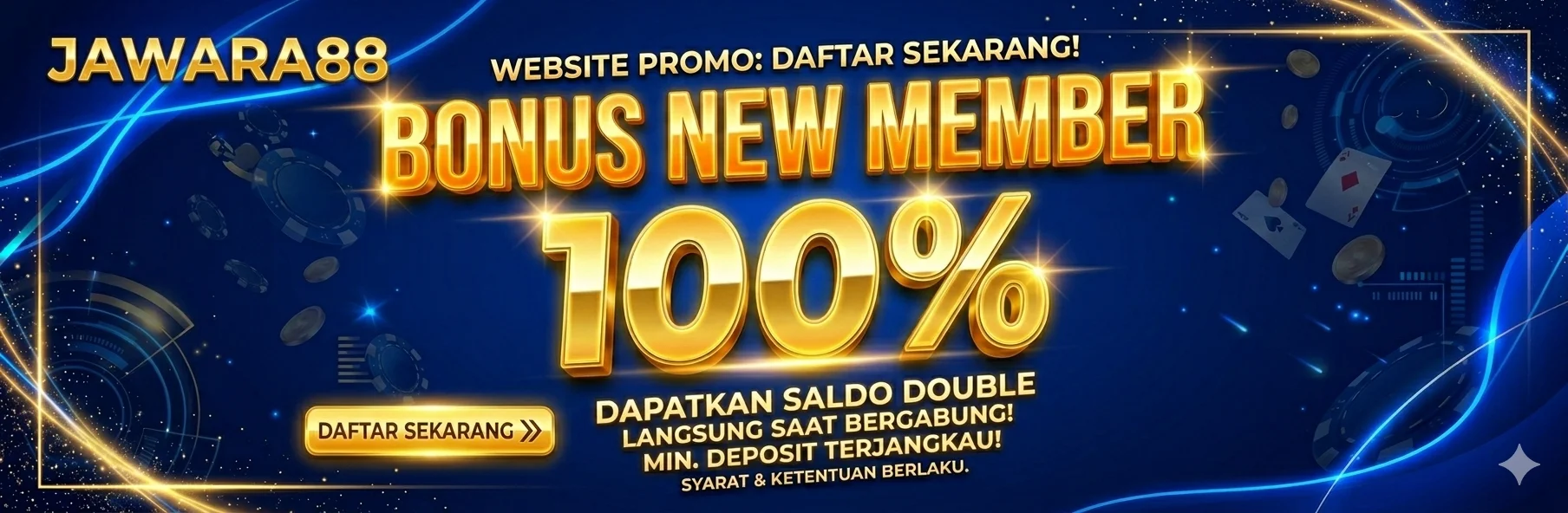 Bonus New Member 100%